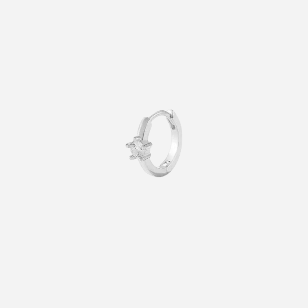 Oorring Ilona Single | Zilver