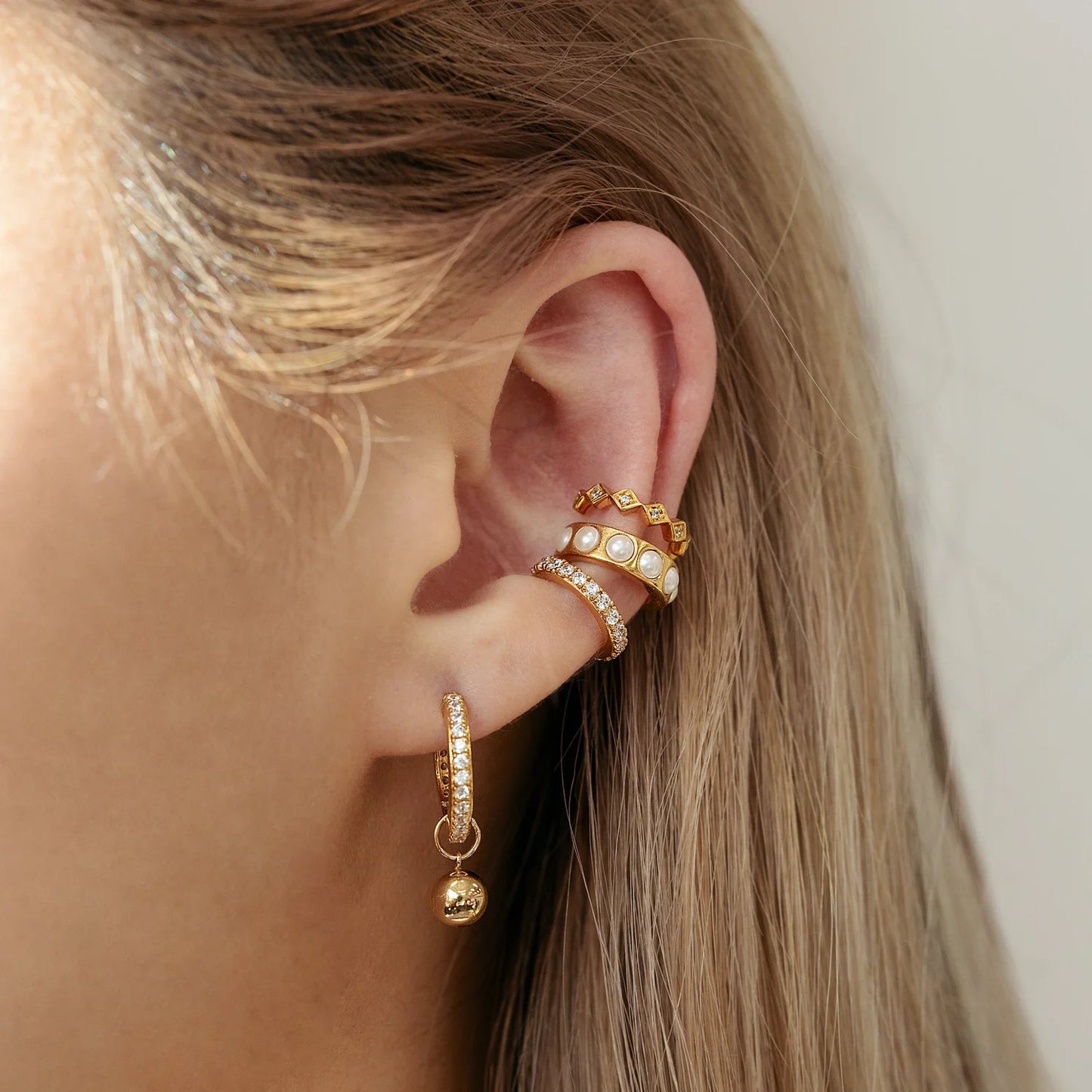 Oorring Annie Single Hoop | Goud