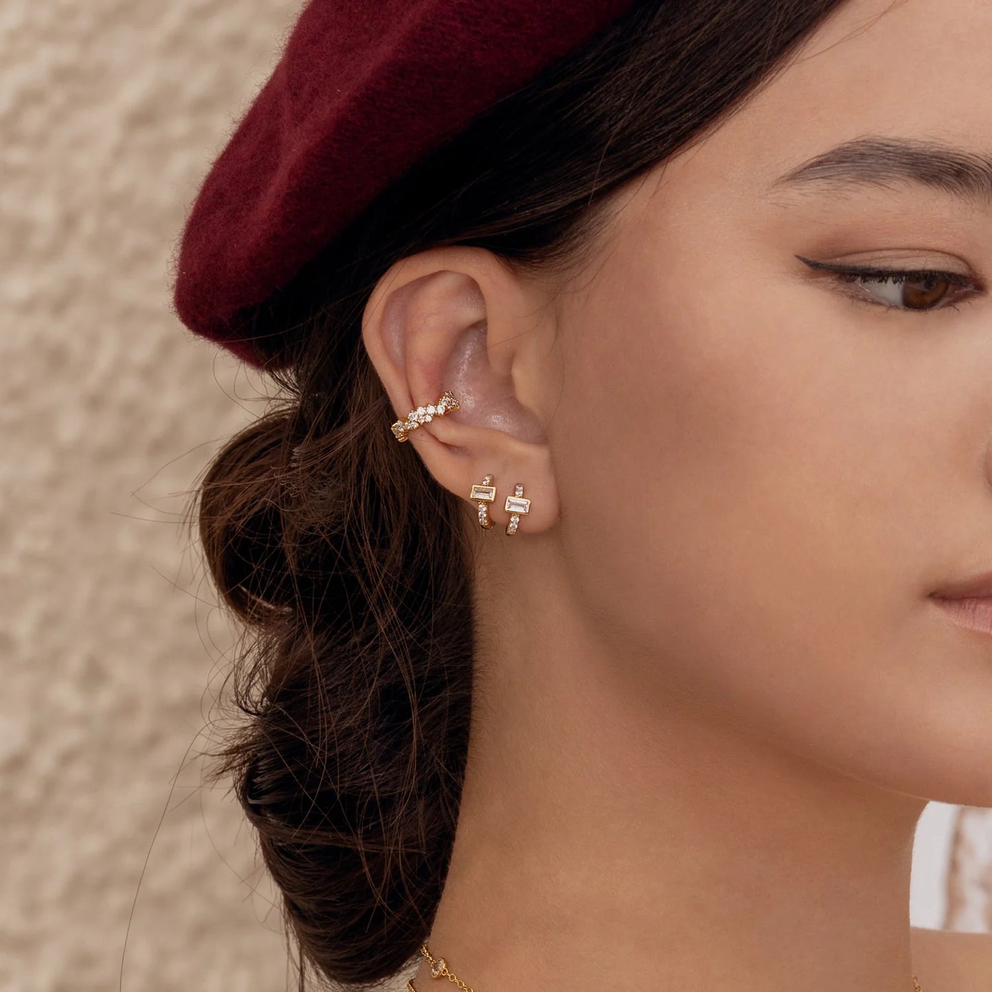 Oorring Manon Single Hoop | Goud