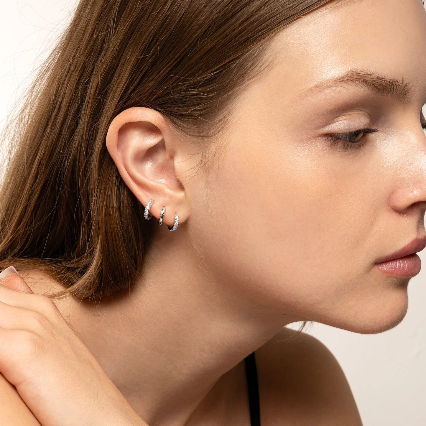 Oorring Single Hoop | Zilver
