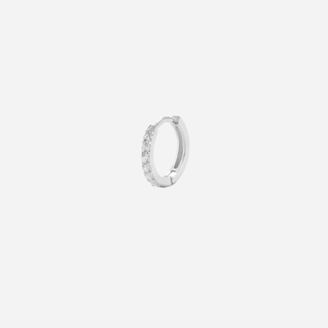 Oorring Elena Single | Zilver
