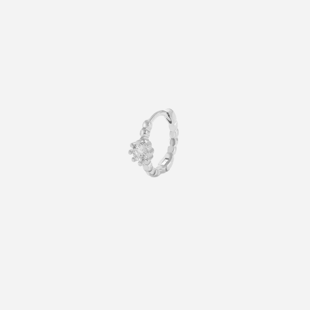 Oorring Elina Single | Zilver