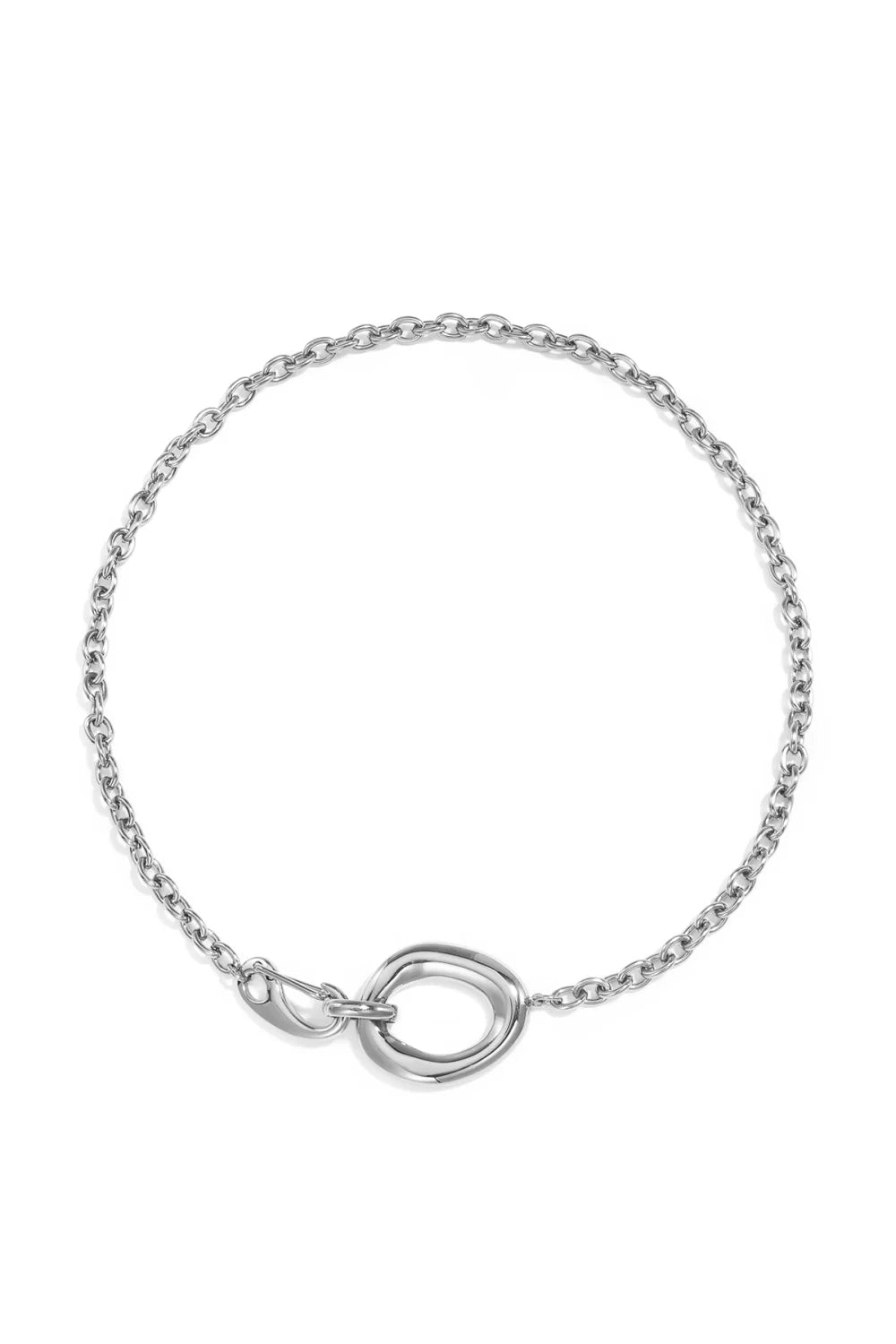 Ketting Oval shaped I Zilver