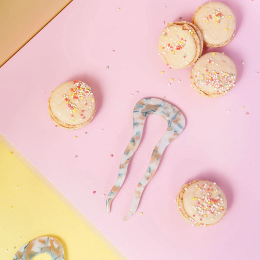 Peline pin | Marmer licht blauw