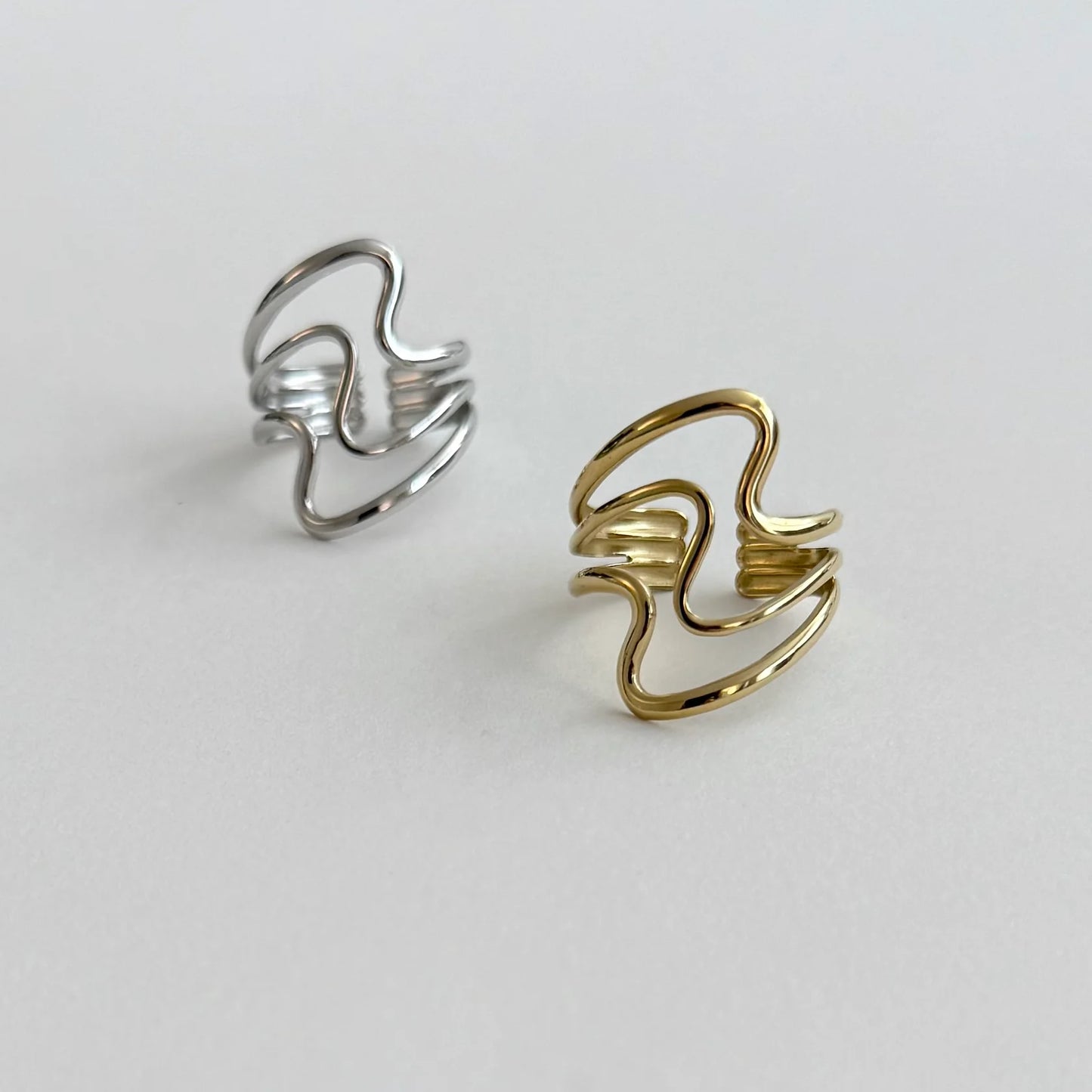 Ring Wavy I Goud