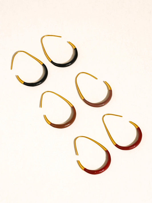 Perchée hoop I Goud/zwart