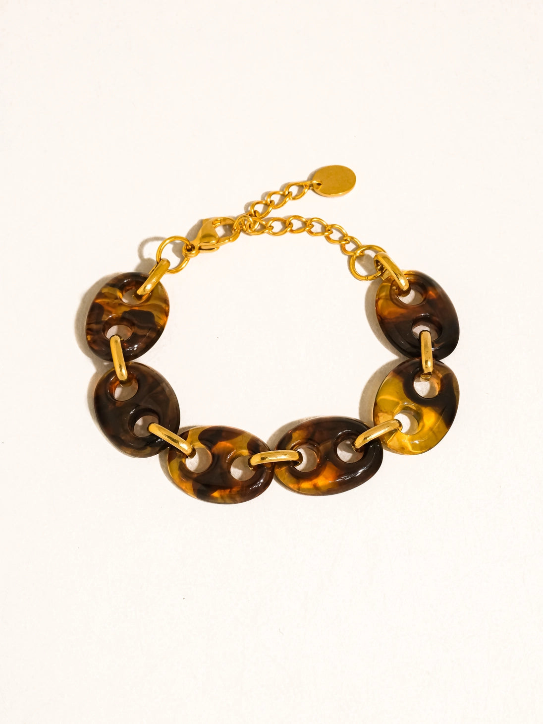 Armband Goud resin chunky