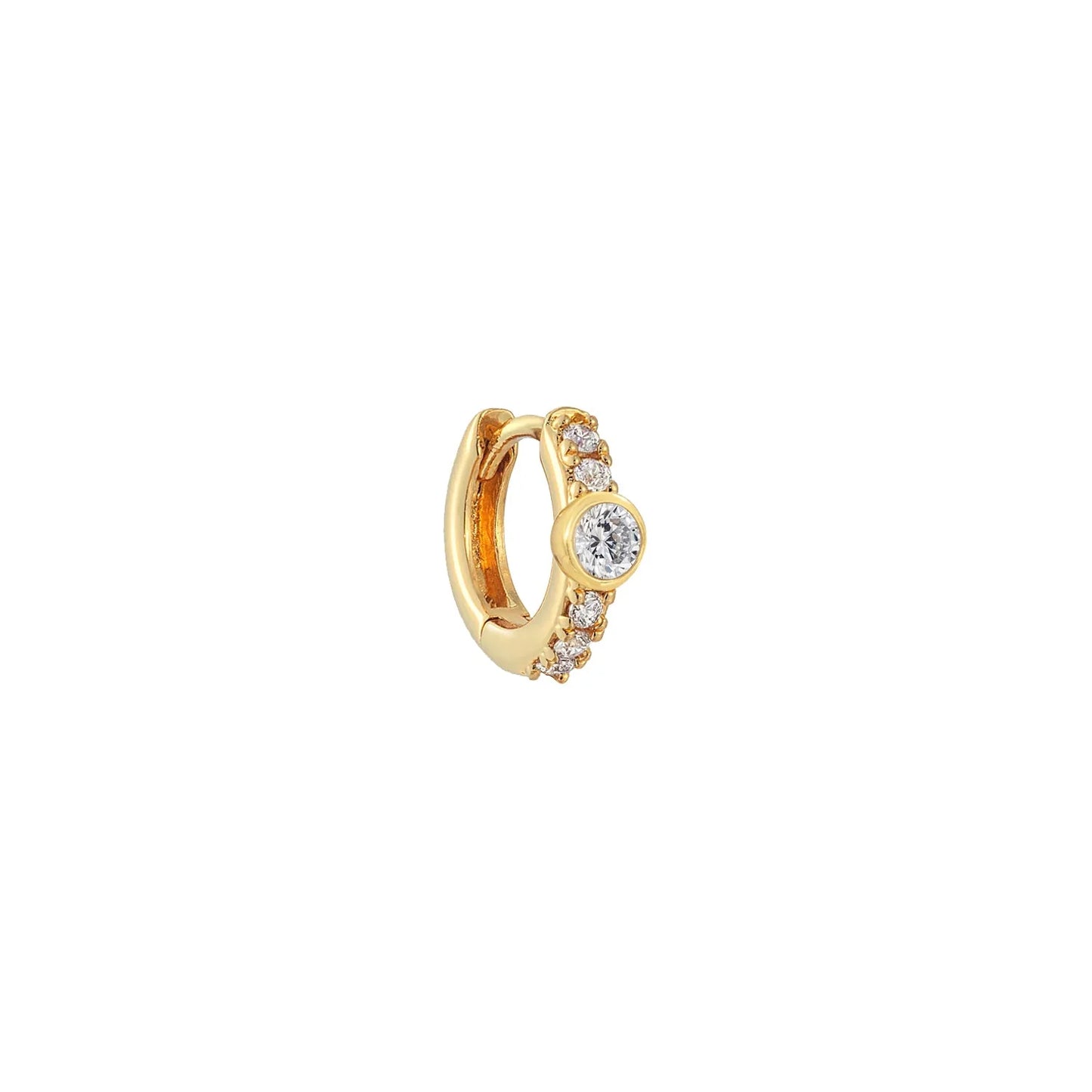 Oorring Julia Single Hoop | Goud