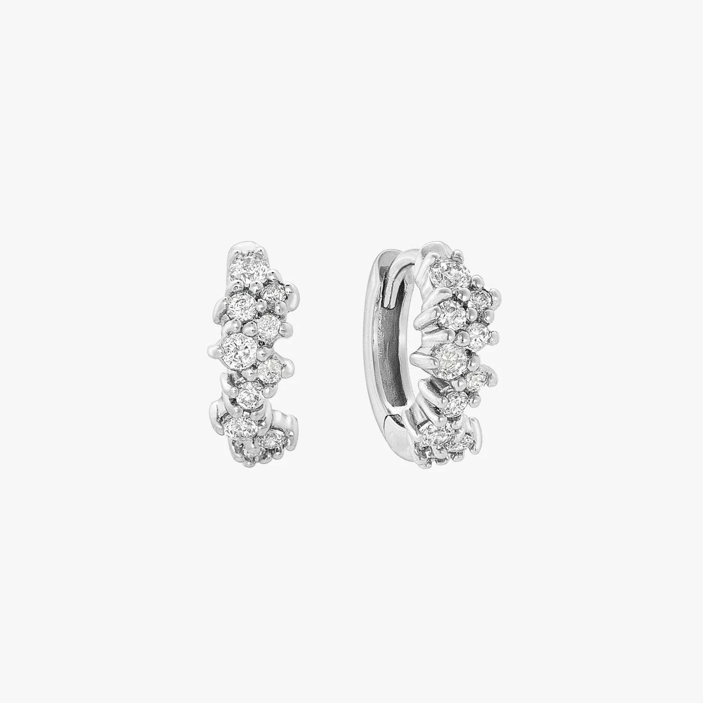 Oorring Marion Single Hoop | Zilver