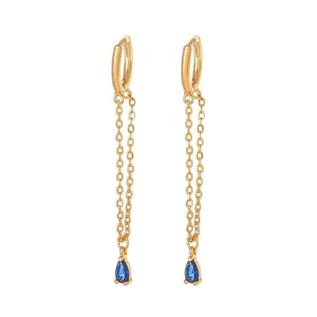 Oorring Jasmine | Blauw