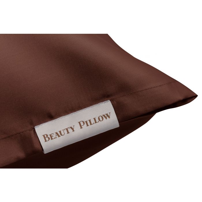 Satijnen Kussensloop I Chocolate Brown