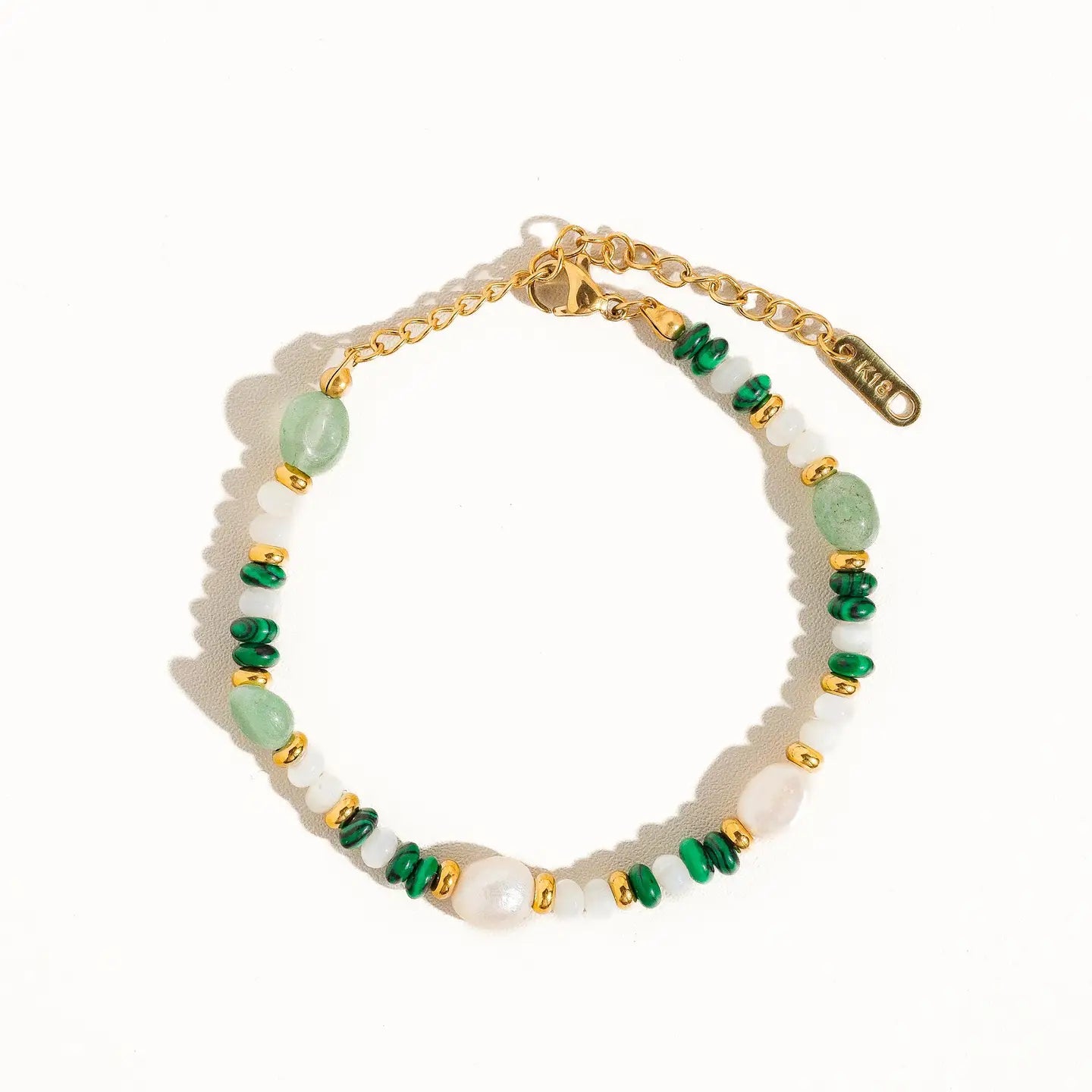 Armband Bohemian Beads Faye Green