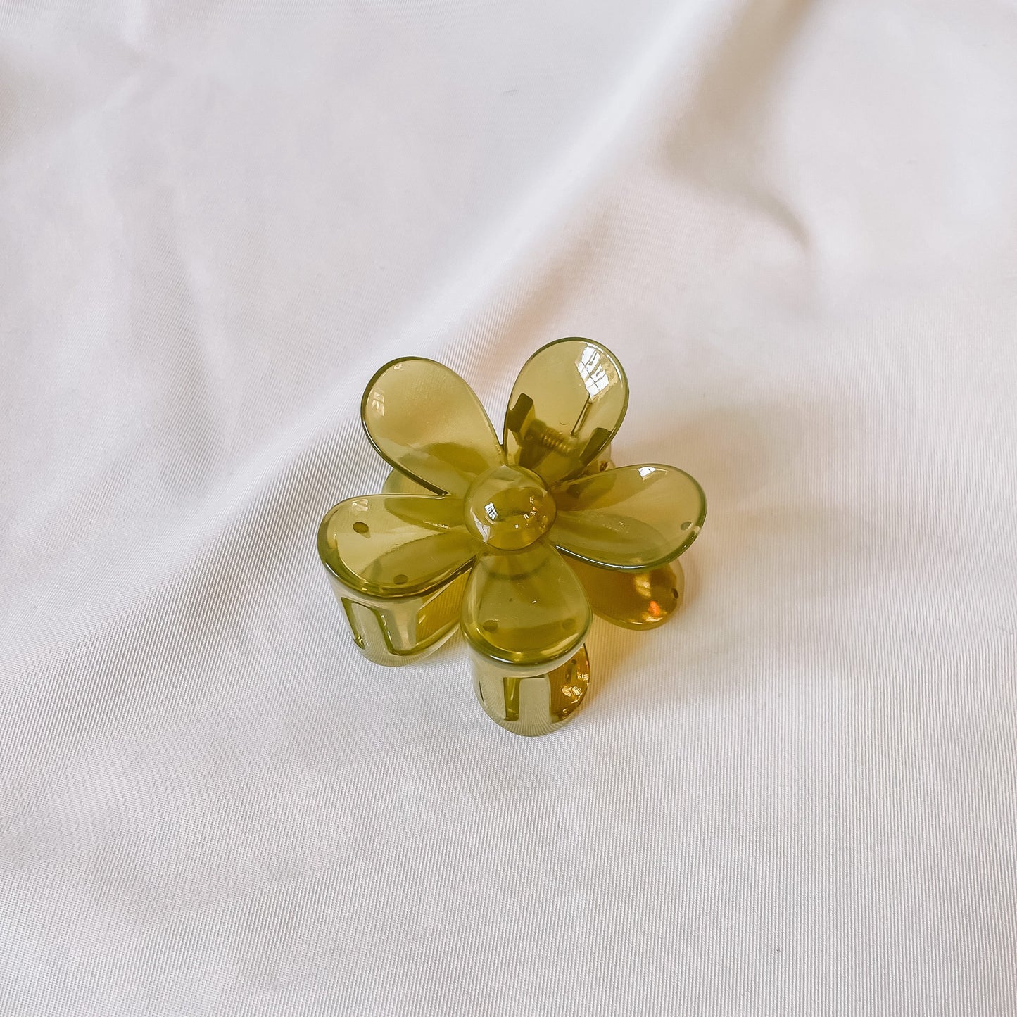 Haarknijper Medium Flower | Groen