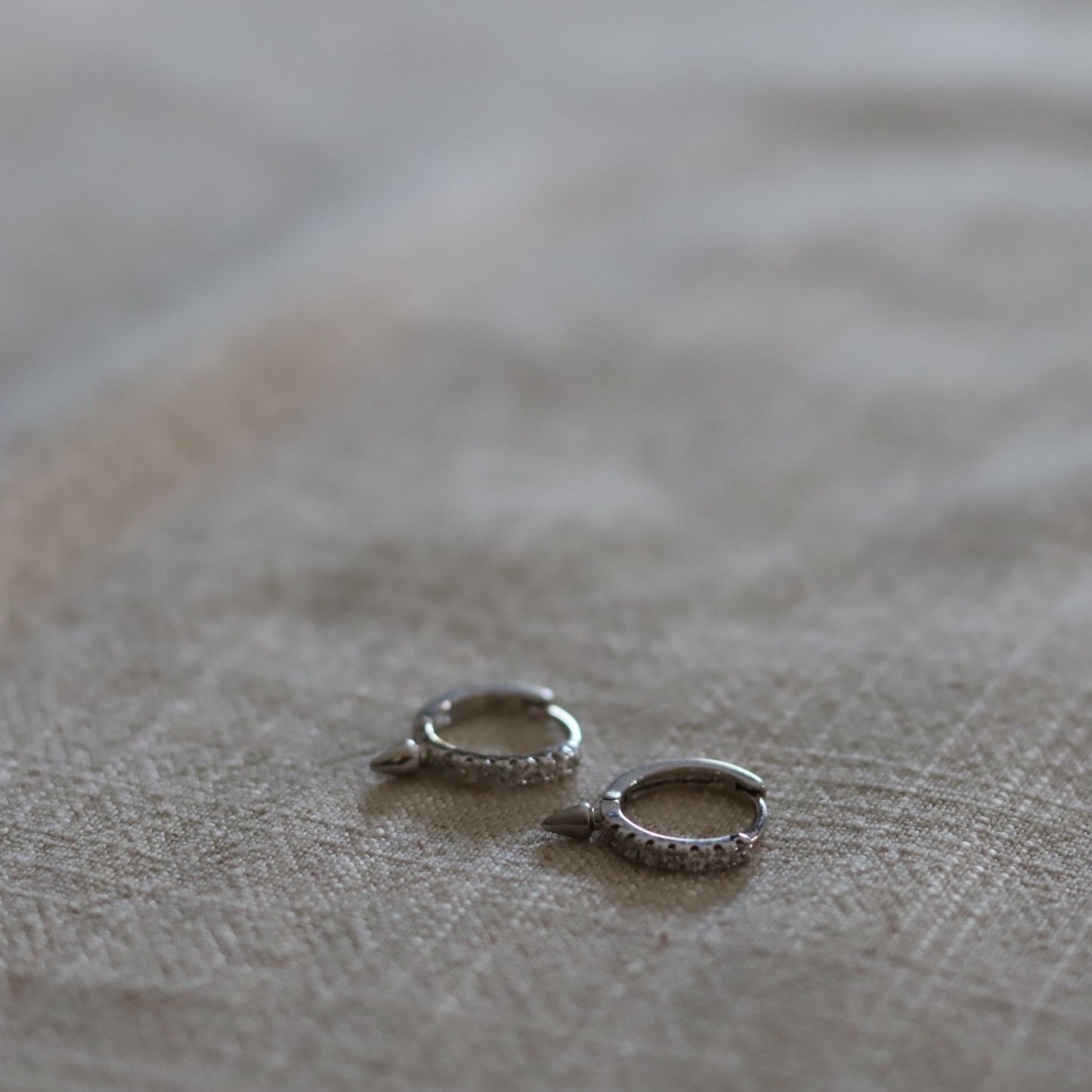 Oorhanger Spikes I Zilver