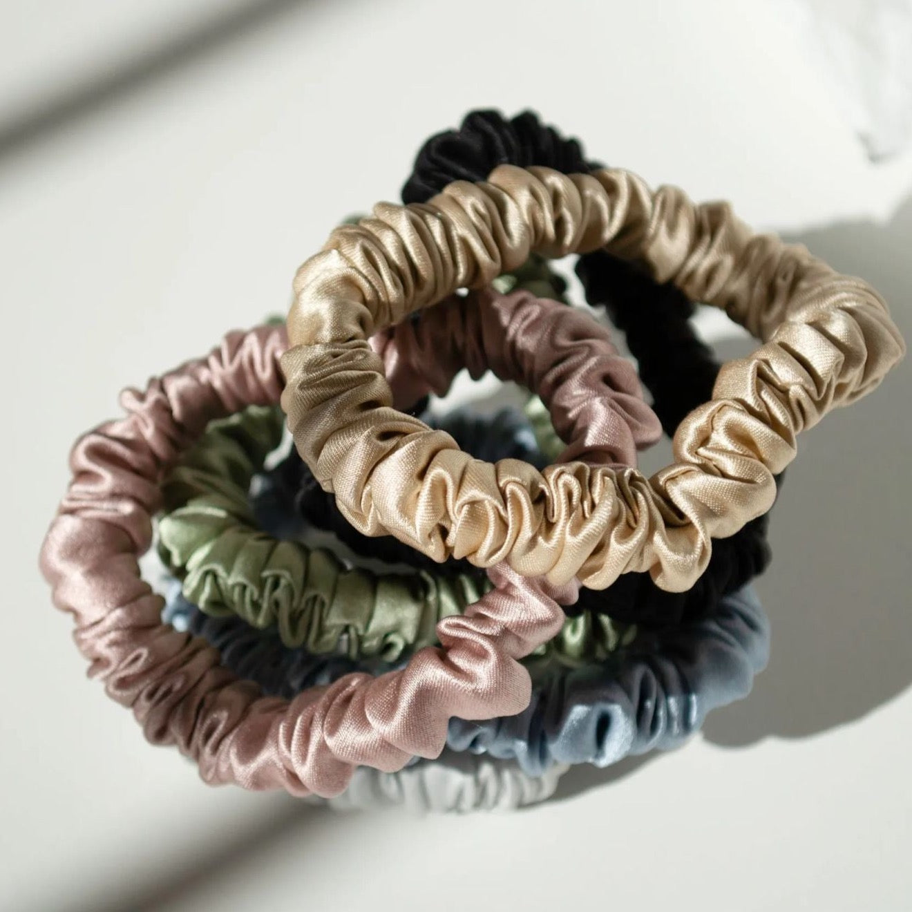 CEA Silk Scrunchie ~ Light Beige