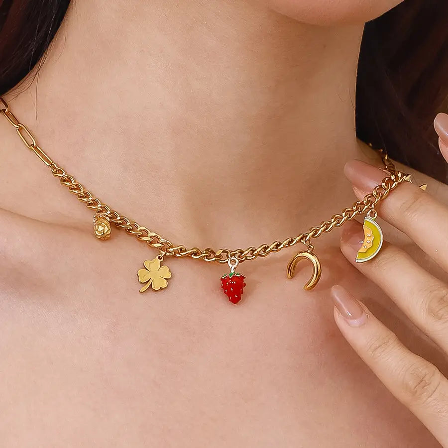 Ketting Fruit and Charms
