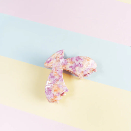 Haarknijper Julia | Mozaïek oranje/paars