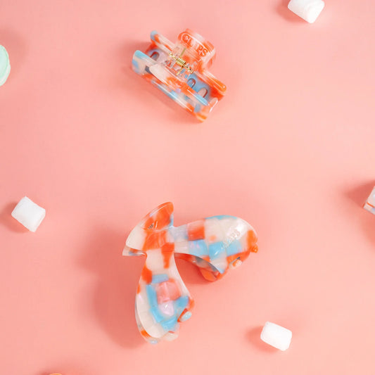 Haarknijper Julia | Blauw Oranje