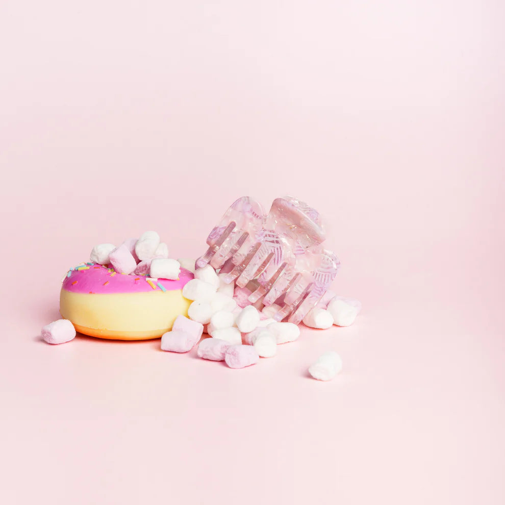 Haarknijper Evi | Mozaïek licht roze