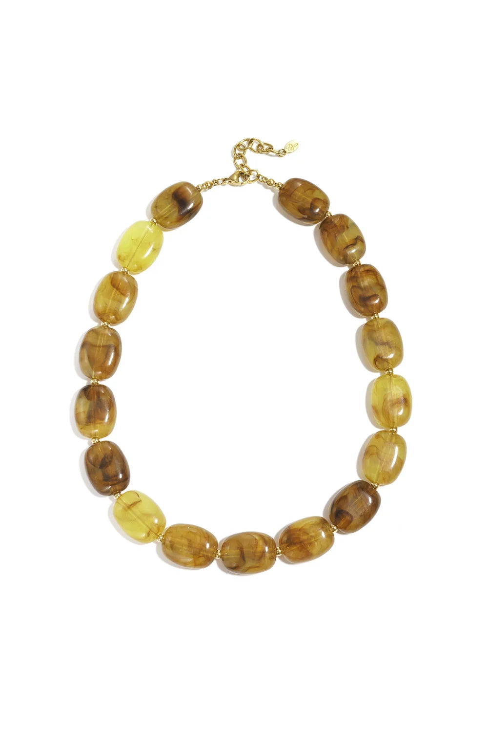Ketting okergele parels