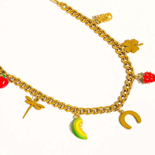 Ketting Fruit and Charms