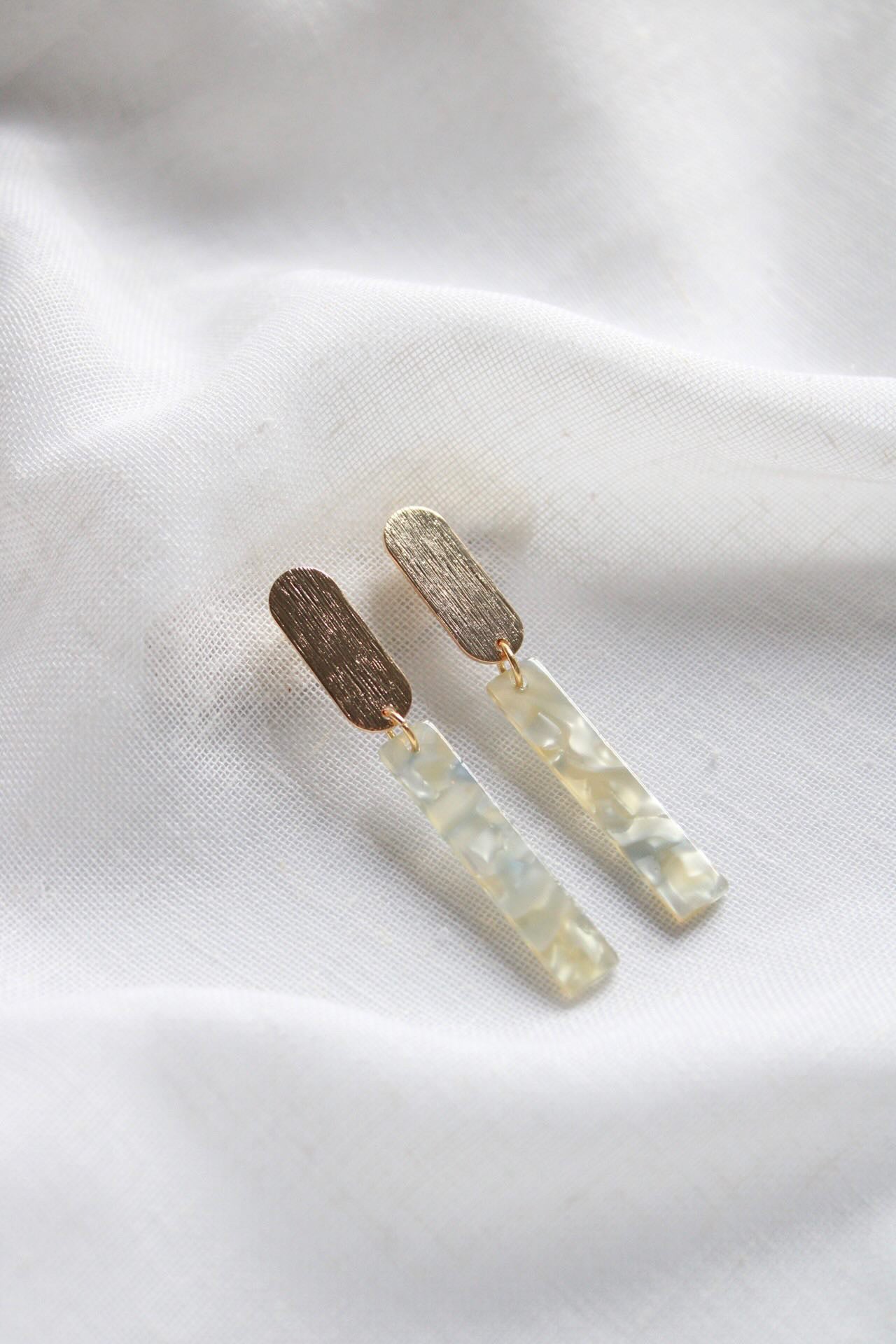 Cecille Statement I Wit geel gemarmerd