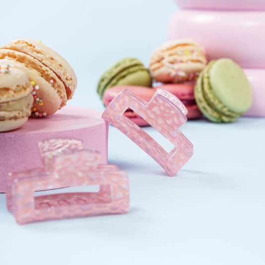 Haarknijper Mini Bo | Schubben roze