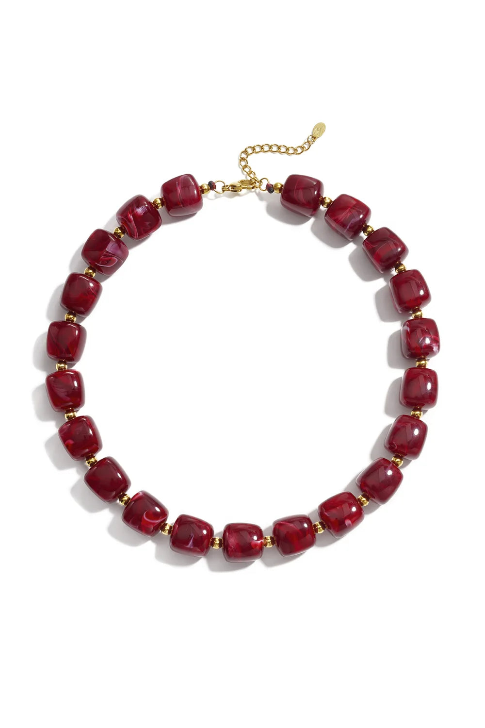Ketting parels I Crimson