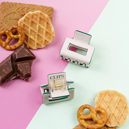 Haarknijper Mini Viv | Effen beige