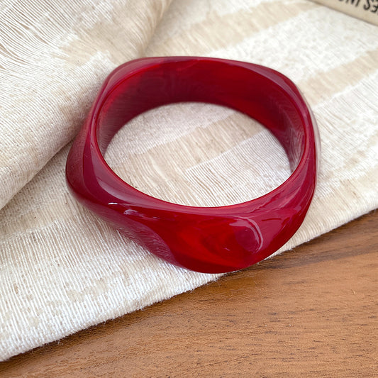 Armband Irregular Shape I Acrylic red