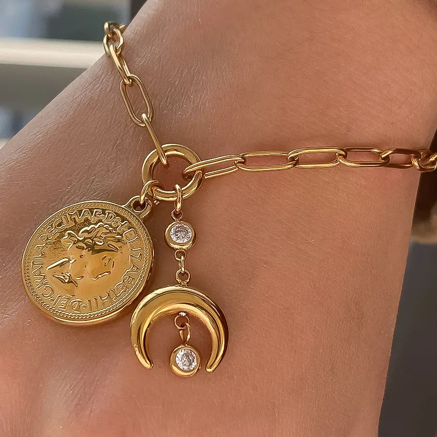 Armband Lark I Coin Moon Chain Bracelet