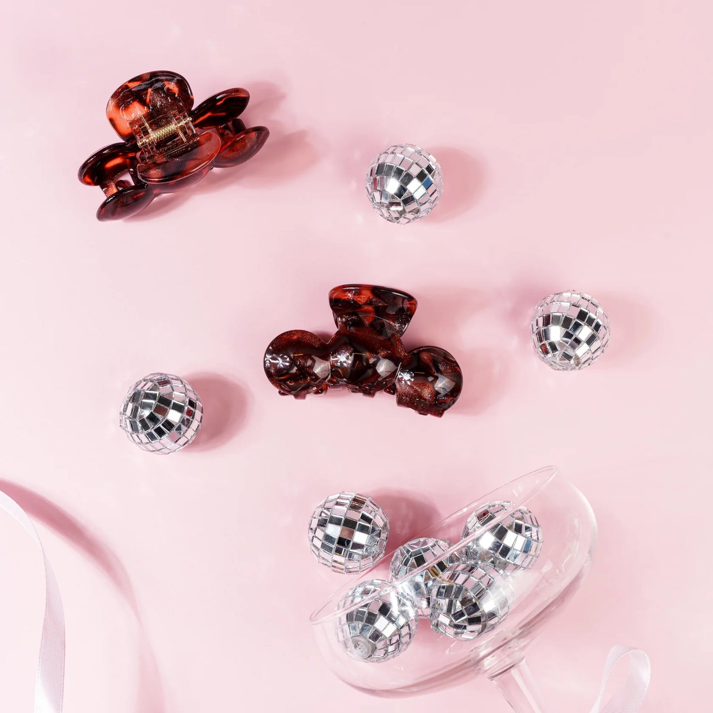 Haarknijper Nomi | Glitter donkerbruin