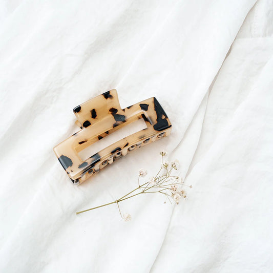 Haarknijper Mia | Marmer Beige