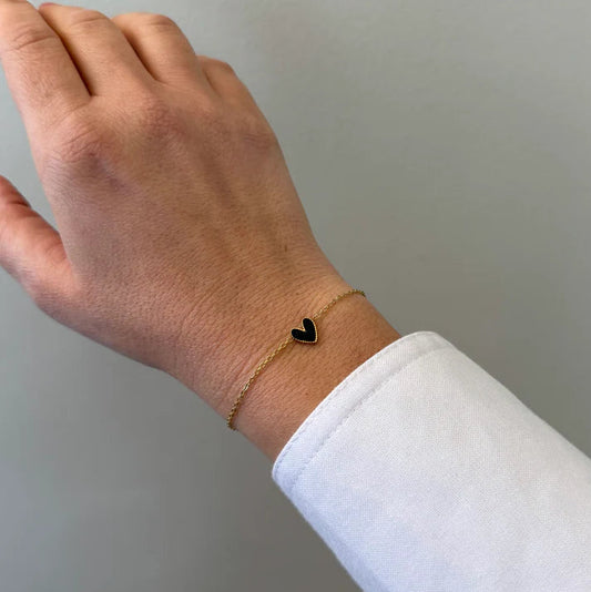 Armband Mini Hartje - Roze
