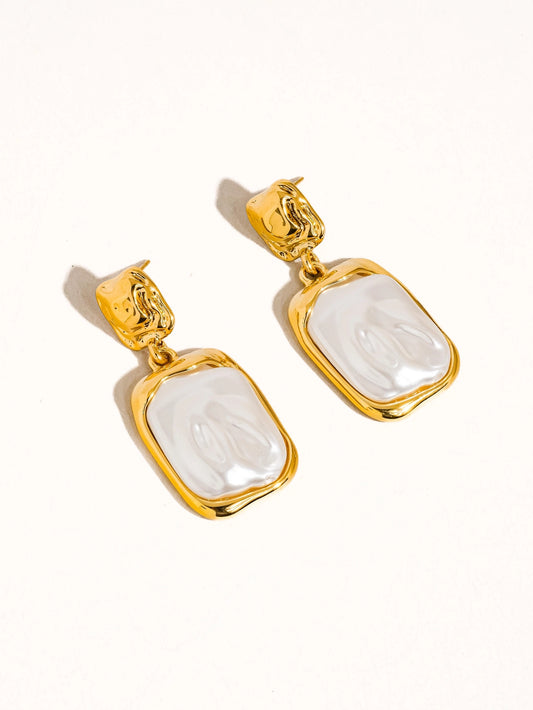 Statement Goud Square Pearl