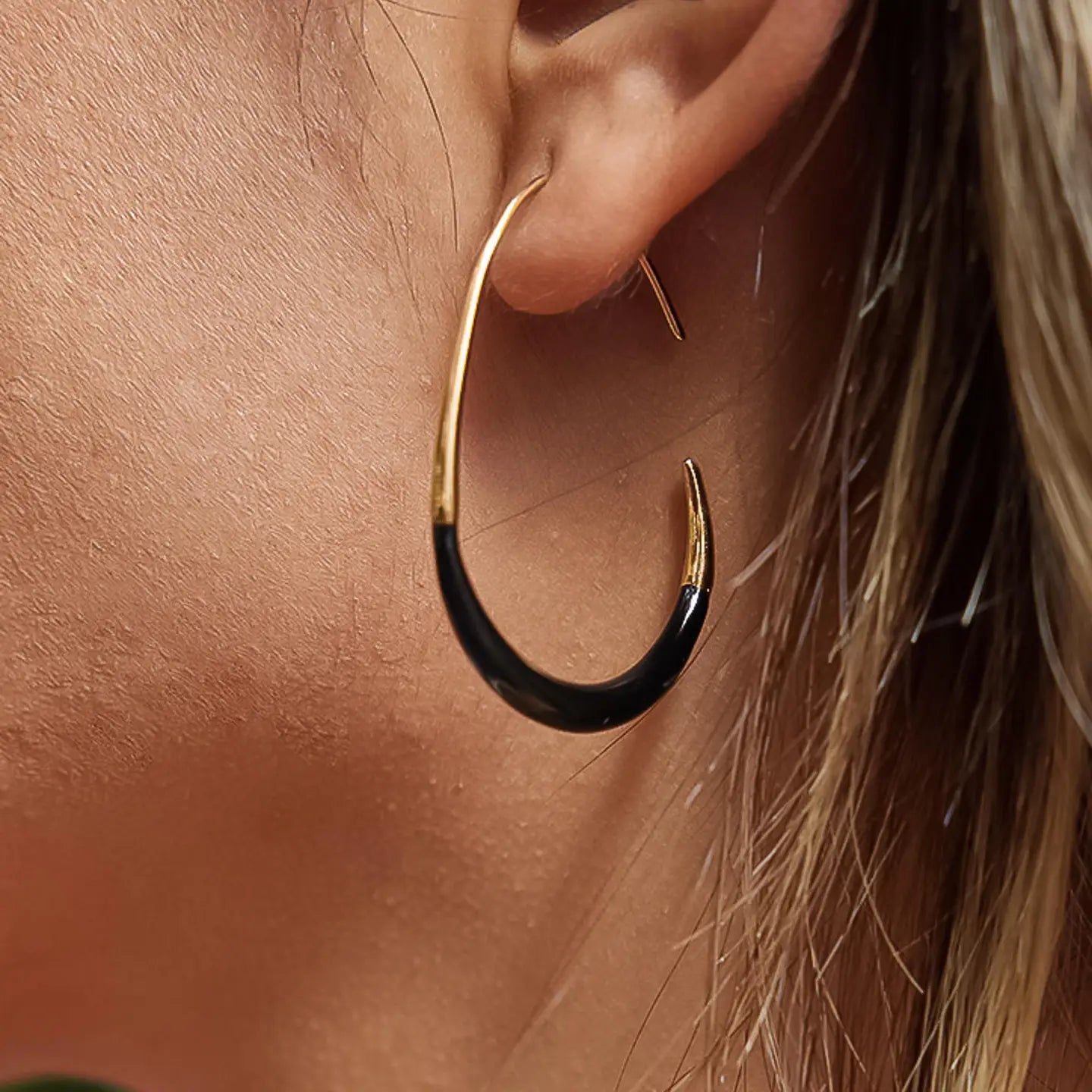 Perchée hoop I Goud/zwart