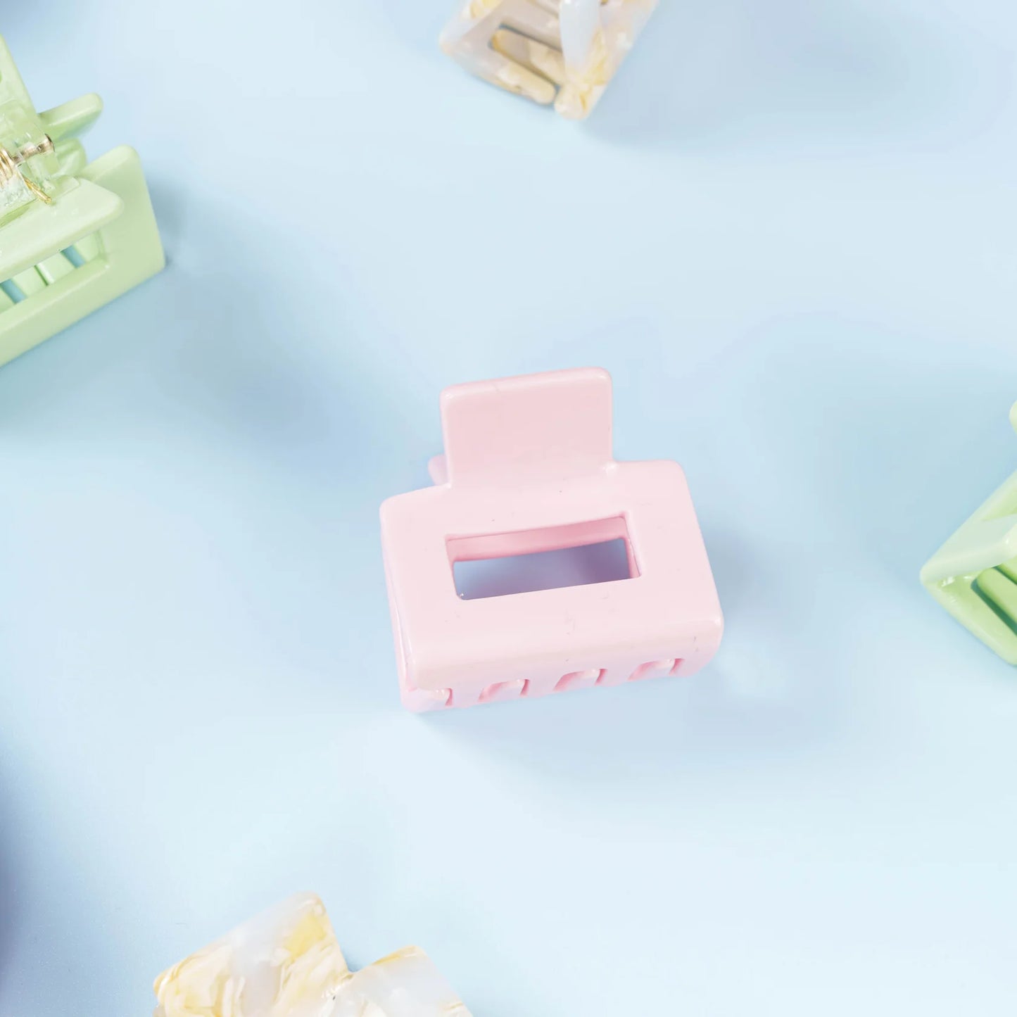 Haarknijper Mini Viv | Effen roze