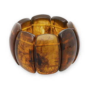 Armband Resin bruin