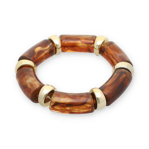 Armband Resin Goud bruin
