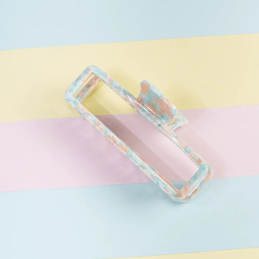 Haarknijper Big Viv | Mozaïek roze turquoise