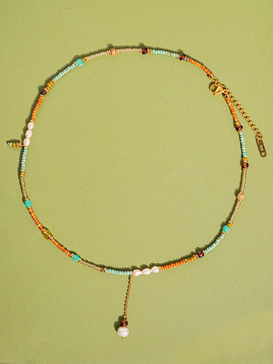 Ketting Bohemian Beaded met hangertje