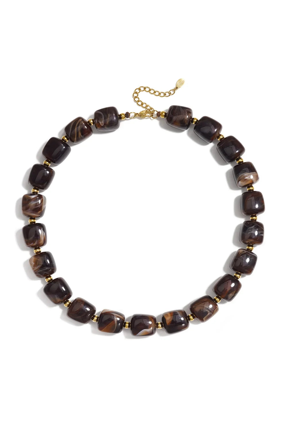 Ketting parels I bruin