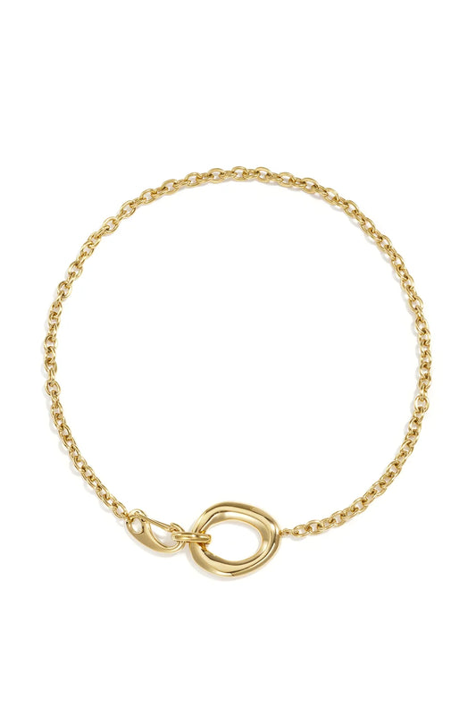 Ketting Oval shaped I Goud