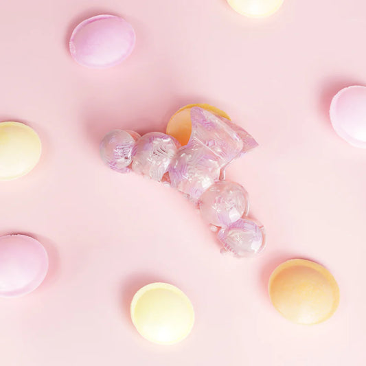 Haarknijper Noé | Mozaïek licht roze