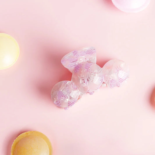 Haarknijper Nomi | Mozaïek licht roze
