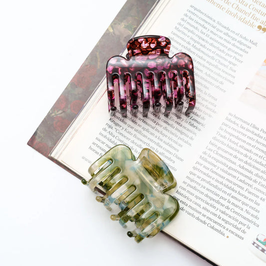 Haarknijper Evi | Marmer Bordeaux