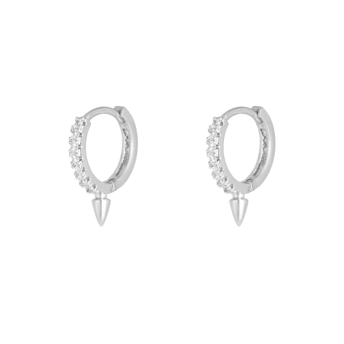 Oorhanger Spikes I Zilver
