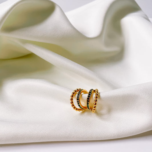 Oorring Double Joy I Groen